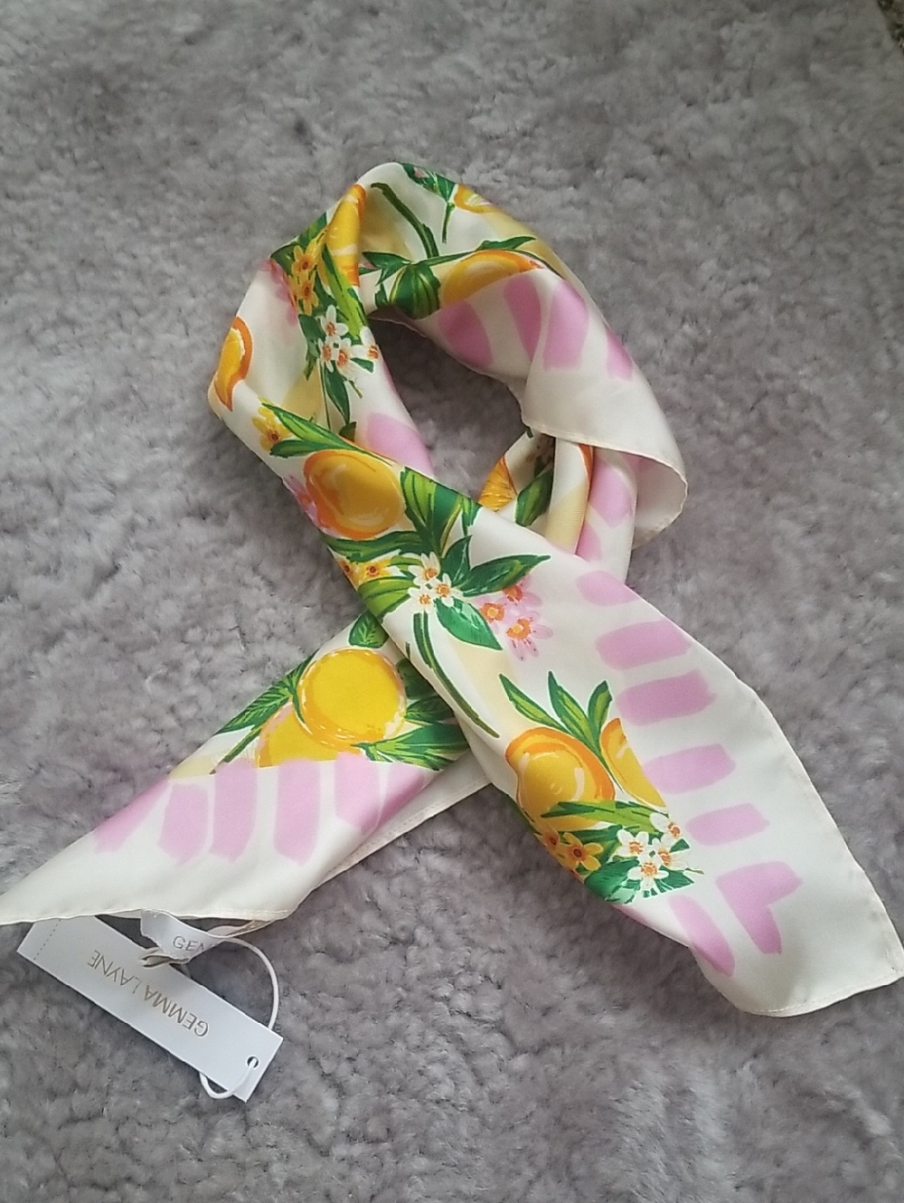 NEW! Orange Print  Silk Scarf🍊